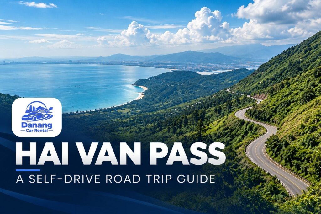Hai Van Pass Vietnam coastal mountain road with panoramic sea views